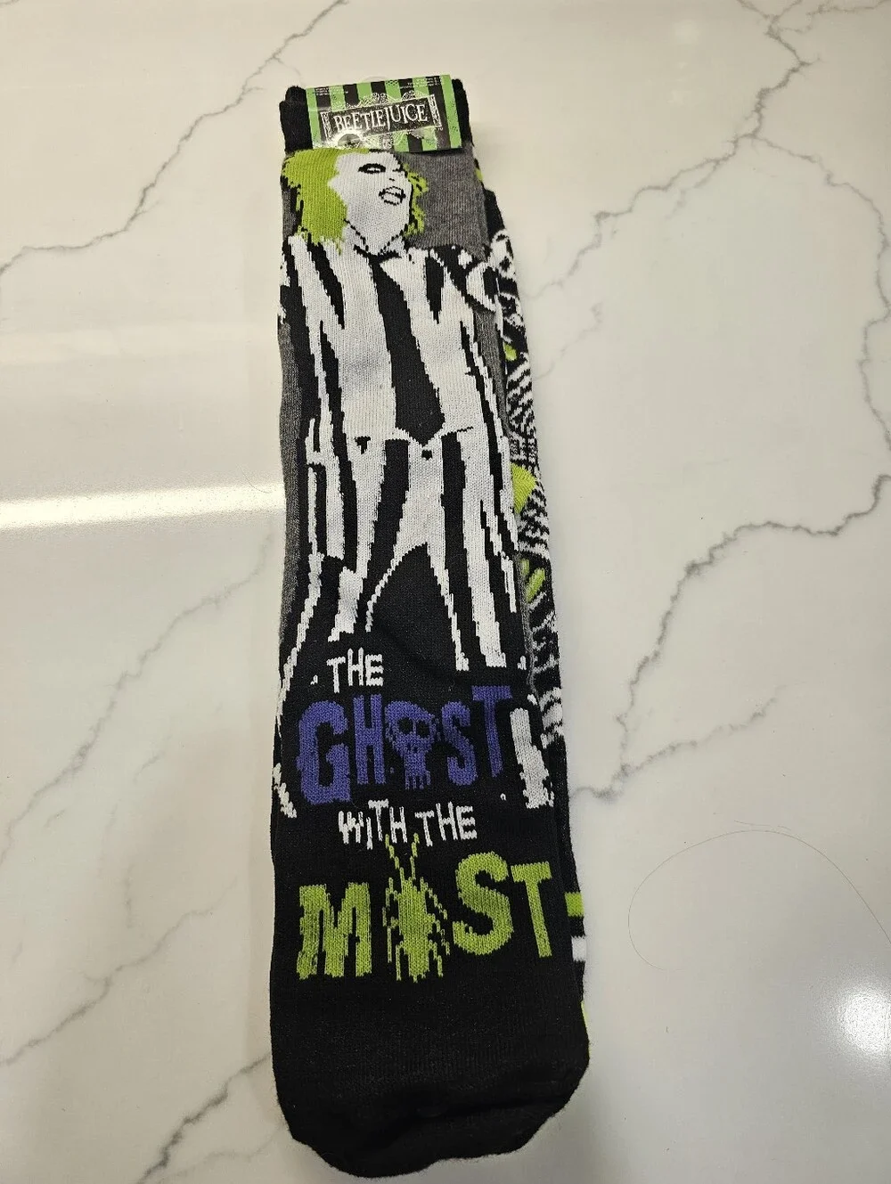 Beetlejuice Novelty Socks 2 Pack NWT